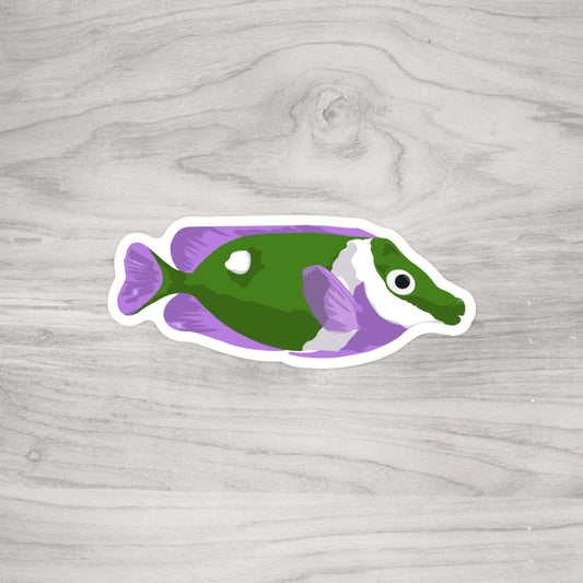 Lavendar Feild Foxface Rabbitfish Sticker