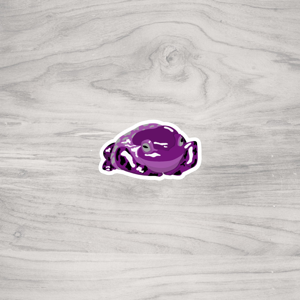 Purple Palooza Frog Sticker