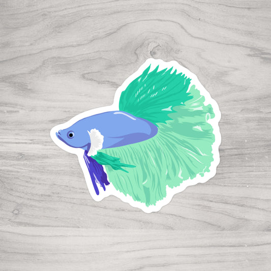 Sea and Sky Beta Fish Sticker