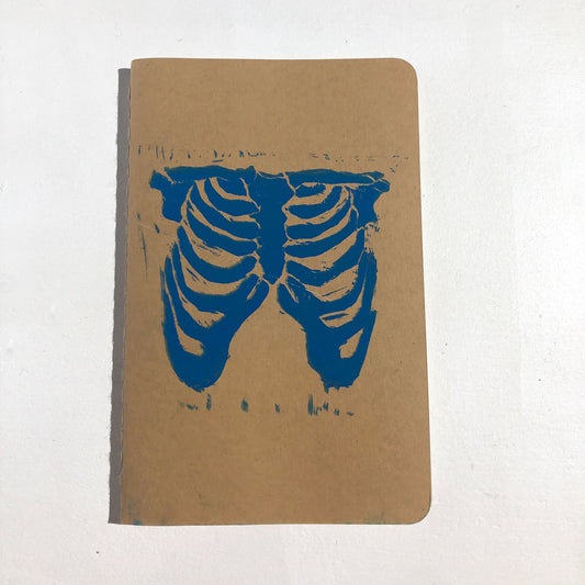 Blue Skeleton Small Notebook